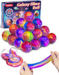 Kidfic 24 Pack Galaxy Slime Party Favors, Non-Sticky, Stress Relief Treasure Box Toys for Classroom Prizes Party Supplies, Student Gifts Goodie Bags Stuffers for Kids Boys Girls 4-8, 8-12