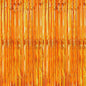 Crosize 2 Pack Foil Fringe Curtains Party Decorations, Orange Tinsel Curtain Backdrop for Parties, Door Streamers, Glitter Streamer Fringe Backdrop for Birthday Decoration