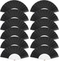12 Pack Handheld Fan,Folding Hand Glitter fan with Shining Transparent Fan Rib – Ideal for Wedding, Church, Festival, Dance, Tea Party, Club, and EDM Accessories, Black