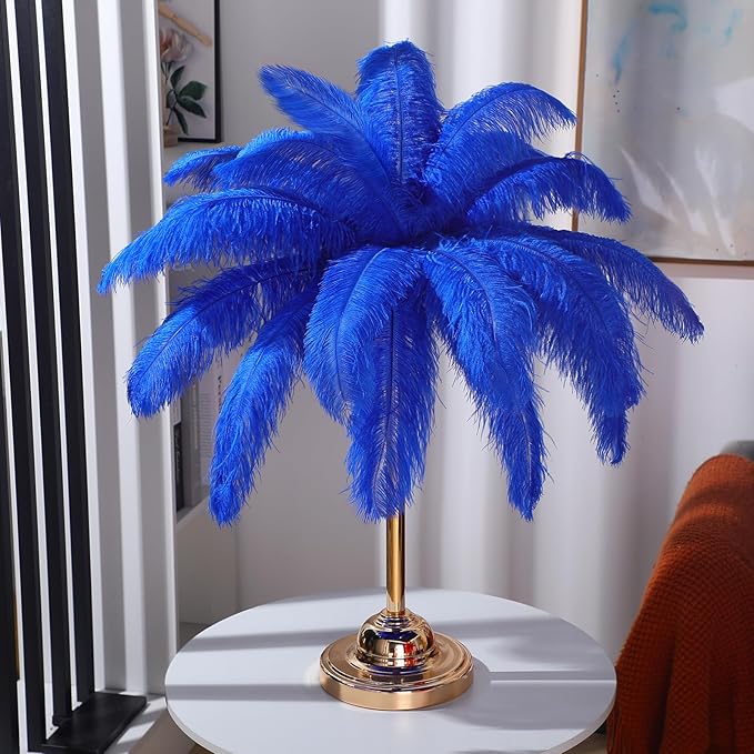 80 Pcs Large Natural Ostrich Feathers Plumes 14-16 Inch Bulk for DIY Crafts Wedding Party Centerpiece Vase