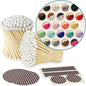 Thankful Greetings 2" Choose Your Colors Safety Matches | Set of 200+ Bulk Artisan Matchsticks with Striker Stickers Select 2 Colors - 100+ of Each | Custom for Your Home Decor, Gifts, & Events