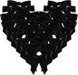 50pcs 1-1/2" Mini Black Satin Ribbon Bows Without Twist Ties for Crafts Gift Wrapping Packing Christmas Decoration (Black)