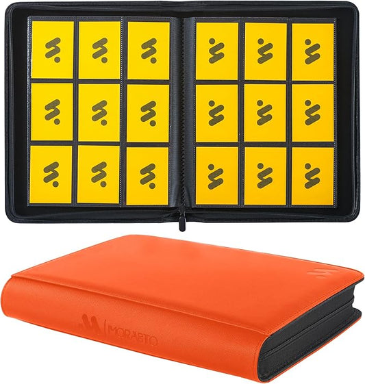 Card Binder 9 Pocket,Trading Card Binder Holds up to 360 Cards with 20 Sleeves,Zipper Card Holder Album Compatible with TCG Card/Game Cards/Sports Card