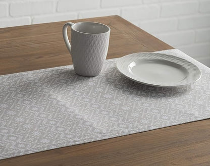 Maison d' Hermine Table Runner 100% Cotton Single Layer Table Runners 90 inches Long Decorative for Home Kitchen Dining Party Baby Shower Wedding Bridal Shower (Cozy Christmas, 14.50" x 90")