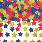 MOWO Gold Blue and Red Star Confetti Table Decoration for 4th July Graduation Retirement Theme Party,1.2 inch in Diameter,200 Counts