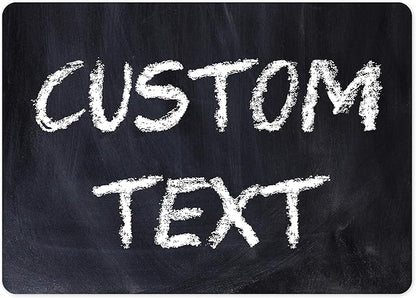 Custom Sign, Custom Street Sign, 11 Font Colors, 13 Font Styles, 4 Hole Options, 22 Sizes, 10x14 Inches, Rust Free DiBound, Fade Resistant, Made in USA by My Sign Center (Chalkboard Black)