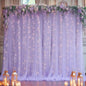 10x10ft Purple Tulle Backdrop Curtain with Lights String for Parites, Sheer Photo Backdrop Curtains with Lights for Wedding Backdrop Ceremony Reception Bridal Shower Baby Shower Birthday Party