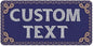 Custom Sign, Custom Street Sign, 11 Font Colors, 13 Font Styles, 4 Hole Options, 22 Sizes, 9x18 Inches, Rust Free DiBound, Fade Resistant, Made in USA by My Sign Center (Fauxsaic 1)