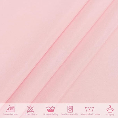 10 Pack Pink Tablecloths for 8ft Rectangle Tables 60 x 126 Inch - Polyester Table Cover Stain and Wrinkle Resistant Washable Fabric Table Clothes for Wedding Party Banquet Reception Restaurant