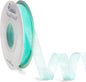 Ribbli Aqua Blue Organza Ribbon,1/2 Inches x Continuous 50 Yard,Aqua Blue Sheer Ribbon for Gift Wrapping,Cookie Wrapping,Wedding Decoration,All Crafting and Sewing
