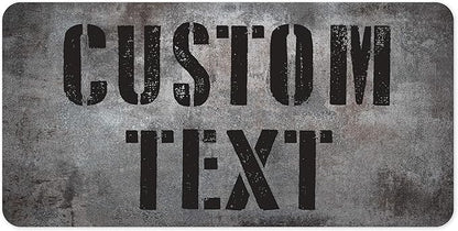 Custom Sign, Custom Street Sign, 11 Font Colors, 13 Font Styles, 4 Hole Options, 22 Sizes, 9x18 Inches, Rust Free DiBound, Fade Resistant, Made in USA by My Sign Center (Grunge Metal)