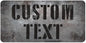 Custom Sign, Custom Street Sign, 11 Font Colors, 13 Font Styles, 4 Hole Options, 22 Sizes, 9x18 Inches, Rust Free DiBound, Fade Resistant, Made in USA by My Sign Center (Grunge Metal)
