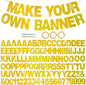 BEISHIDA Double-Sided Gold 116 PCS DIY Letter Banner Kit Make Your Own Banner,Including 111 Letters and Numbers 3 Rope and 9 Threading Device,Customized for Birthday Graduation Wedding Decor