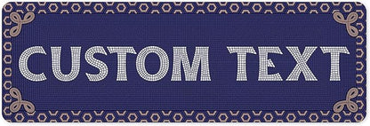 Custom Sign, Custom Street Sign, 11 Font Colors, 13 Font Styles, 4 Hole Options, 22 Sizes, 6x18 Inches, Rust Free DiBound, Fade Resistant, Made in USA by My Sign Center (Fauxsaic 1)