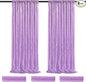 Backdrop Curtains Light Purple Sequin Photo Background Drapes 6 Pieces 2ftx8ft Glitter Lavender Fabric Wedding Party Decor