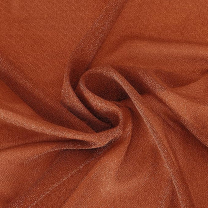 Fall Terracotta Wedding Arch Draping Fabric 1 Panel 29" × 20FT Sheer Drapes Outdoor Curtain for Wedding Ceremony Baby Bridal Shower Arch Ceiling Backdrop Decor