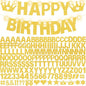 167Pcs DIY Glitter Customizable Banner Kit Custom Banner Happy Birthday Personalized Letter Banners Decor for Christmas Baby Shower Birthday Party Decorations Supplies(Glitter Gold）
