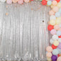 ShinyBeauty Silver Sequin Backdrop 10x10FT, Seamless, Non-Through, Includes 1pc, for Photography, Wedding, Baby Birthday Party, Event Decoration