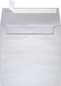 LUXPaper Square Invitation Envelopes | Peel & Press | 6" x 6" | Silver Metallic | 80lb. Text | 50 Qty