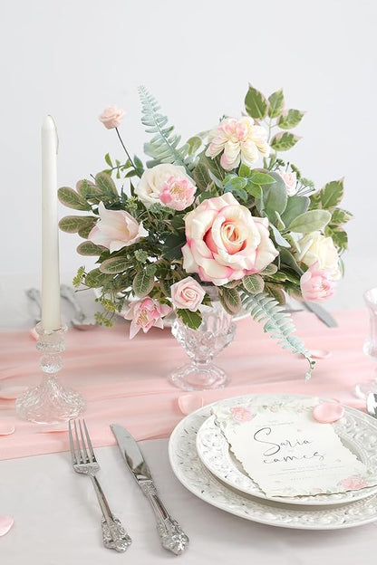 Serra Flora Artificial Greenery Spray Box Set(Pack of 48pcs) with 7 Kinds of DIY Wedding Bouquet Filler Table Centerpieces and Floral Arrangement