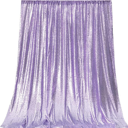 JYFLZQ Lavender Sequin Backdrop Curtains 7ft x 7ft 1 Panel Glitter Photo Booth Backdrops Sparkly Photography Background Drapes for Parties Wedding Bridal Showers