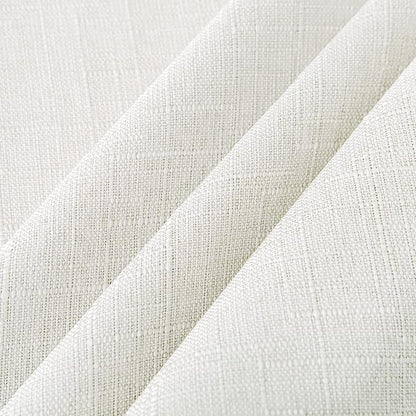 NLMUVW Linen Tablecloth for Rectangle Tables, Water Resistant Textured Farmhouse Tablecloth Stain Resistant Decorative Table Cover for Indoor and Outdoor, 54 x 102 Inch, White