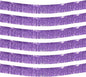 6 Pack 10 Feet Foil Fringe Garland Metallic Tinsel Streamers Banner Wall Hanging Backdrop Banner for Parade Floats, Thanksgiving, Christmas, Birthday, Halloween Party Decorations(Light Purple)