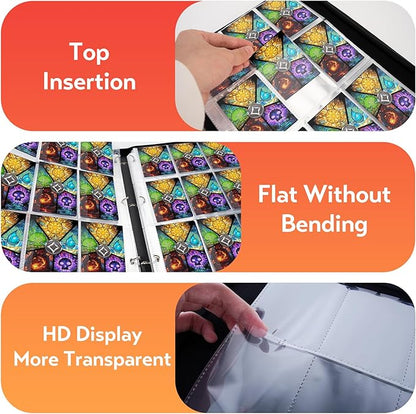 9 Pocket Card Binder for MTG/YGO/PTCG/Game Cards, Holds 900 Cards,Premium Card Collector Book for TCG Players,Toys Gifts for Kids(MTG-5)