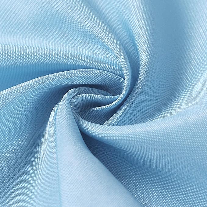 70 inch Round Tablecloth Washable Polyester Table Cloth Decorative Table Cover for Wedding Party Dining Banquet（70 inch,Blue Mist）