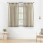 Vision Home Sand Pinch Pleated Semi Sheer Curtains Textured Linen Blended Light Filtering Window Curtains 63 inch for Living Room Bedroom Pinch Pleat Drapes with Hooks 2 Panels 40" Wx63 L,Camel Beige