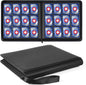 GEAoffice Trading Card Binder 12 Pocket Hold 720 Cards, Premium PU Cover Zipper Collection Binder, Ringless Sturdy Side Loading Card Album Folder for YuGiOh, MTG, TCG, Game & Sports, Non-PVC, Black