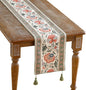 ISAENNE Designer Vintage Linen Table Runner 71 Inches Long,Elegant Floral Pattern Wrinkle Resistant Table Runners for Dining Tables,Thanksgiving,Kitchen Tables,Christmas,12"*71"-Daffy B