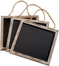 Barnyard Designs Magnetic Hanging Chalkboard Sign – Rustic Decorative Display Presentation Board for Office, School Supplies, Kitchen, Restaurant, Weddings and More, 11” x 10” (3 Pack)