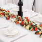 5 Pcs 41FT Flower Garland, Artificial Rose Garland Flowers Plants Fake Flower Hanging Rose Ivy, Birthday Party Valentine's Day Wedding Wall Arch Decor（Orange）