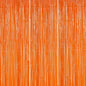 3 Pack Foil Fringe Backdrop - Orange Shiny Tinsel Curtains for Party Decoration/Photo Booth Props - 3.3x8.2 FT Metallic Foil Backdrop for Birthday, Wedding, Graduation, Christmas.