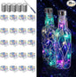 LAMPHOME 20 Pack Easter Fairy Lights Battery Operated - 7ft 20 LED Copper Wire Mini String Light Firefly for Mason Jars DIY Crafts Christmas Wedding Party Centerpiece Table Easter Decor,Multicolor
