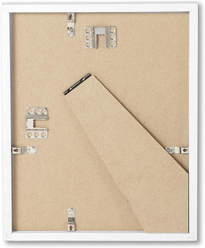Opposite Wall - 8x8 in - White Solid Oak Wood Picture Frame - Lightweight, Versatile & Shatterproof - Wall Hanging Poster or Photo Frame - Wall Decor for Office, Gallery & Home