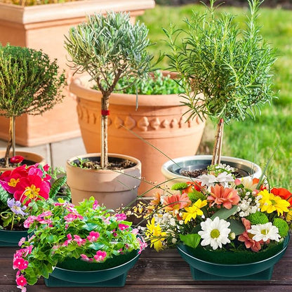 Karenhi 12 Pcs Floral Supplies Green Bowls for Flower Arrangements Large Size 6.3 Inch Floral Foam Bowls for Arrangements Holiday Wedding Fresh Flower Decoration Supplies (Foam Not Include)