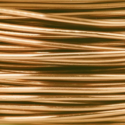 The Beadsmith Wire Elements Craft Wire – Tarnish Resistant, Soft Temper, Round, Gold Color – 1.3mm, 16 Gauge, 15 Foot Spool – Jewelry Making, Wire Wrapping, Floral, & Other DIY Crafts