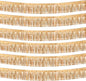 6 Pack 10 Feet Champagne Gold Foil Fringe Garland Metallic Tinsel Streamers Banner Wall Hanging Backdrop Banner for Parade Floats, Thanksgiving, Christmas, Birthday, Halloween Party Decorations