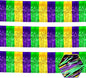 3 Pack 10 Long Gold Green Purple Metallic Foil Fringe Garland Wall Hanging Tassle Banner, Mother's Day, Easter, Parade Floats, Birthday, Theme Party, Wedding Party Decorations