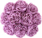 U'Artlines Artificial Peony Silk Flower with Stems 10pcs Real Look Vintage Peonies for Home Wedding Decoration (Purple)