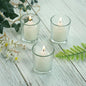 WGV Tea Light Votive Candle Holder 2.2x2.75, Clear Tiny Utility Cylinder Glass Vase, Small Planter Terrarium for Home Accent Decor, 6 Pieces