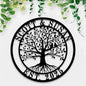 Personalized Tree of Life Metal Sign,Custom Metal Signs,Tree of Life Personalized Wall decoration,Wedding Gifts,Give to Parents and Friends,Housewarming Gifts