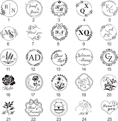 Custom Wax Seal Stamp, Personalized Wax Seal Stamp Kit, Create Your Own Design/Logo/Letter Customization, for Wedding, Invitation, Party, Envelopes, Gift Wrapping, Idea Gift
