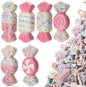 LANGXUN 6pcs Candy Land 2025 Xmas Birthday Party Wedding Suppiles Decoration, Hanging Candy Cane Christmas Tree Décor, Christmas Decorative Hanging Ornaments Crafts