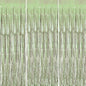 3 Pack Foil Fringe Backdrop - Light Green Shiny Tinsel Curtains for Party Decoration/Photo Booth Props - 3.3x8.2 FT Metallic Foil Backdrop for Birthday, Wedding, Graduation, Christmas