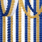 Navy-Blue White-Gold Party-Decorations Streamers Garland - 12pcs Royal Blue Graduation 2025 4-Leaf Paper Clover Streamer Men Boy Birthday Wedding Bridal Shower Flower Banners Fathers day Decor Ouruola
