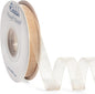 Ribbli Champagne Organza Ribbon,1/2 Inches x Continuous 50 Yard, Champagne Sheer Ribbon for Gift Wrapping,Cookie Wrapping,Wedding Decoration,All Crafting and Sewing