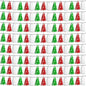 8P Red Green White Foil Fringe Metallic Tassel Streamers Banner Tassel Garland for Parade Floats, Graduation, Wedding, Birthday, Halloween, Christmas, Mexican Italian Birthday Party Decorations